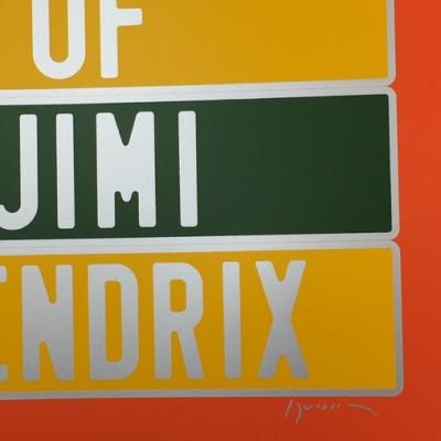 Joel DUCORROY  - Jimi Hendrix, 2012, Sérigraphie signée 2