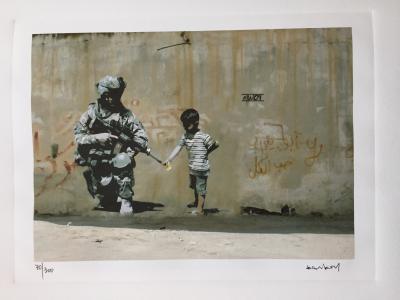 Banksy (d’après) - Soldado y nino 2