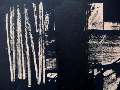 Pierre SOULAGES : Lithographie n°9, Lithographie originale signée (1959) 2