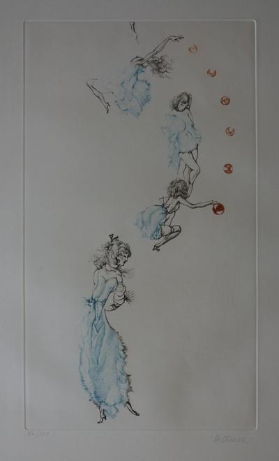 Hans BELLMER : Jeux de balle - Gravure originale, Signée 2