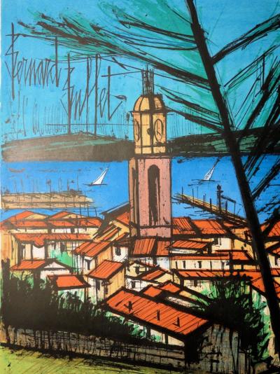 Bernard BUFFET : Saint Tropez - Lithographie originale Signée 2