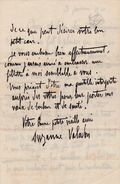 SUZANNE VALADON - Lettre autographe signée 2