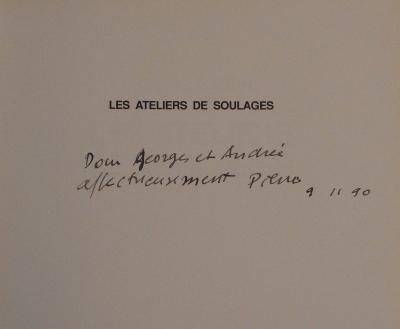 Pierre SOULAGES : Dédicace autographe à l’encre - Signée (1990) 2