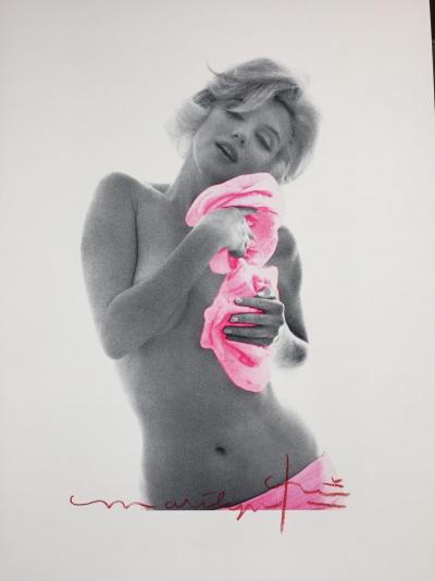 Bert STERN - Marylin pink roses 2 - Photographie signée 2