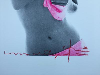 Bert STERN - Marylin pink roses 2 - Photographie signée 2