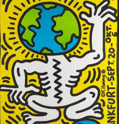 Keith Haring: Theater Der Welt, 1985 - Serigrafia originale firmata 2
