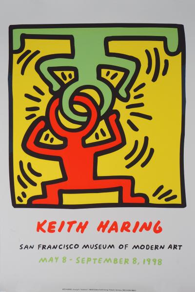 Keith HARING : L’attirance des opposés - Sérigraphie originale - 1998 2