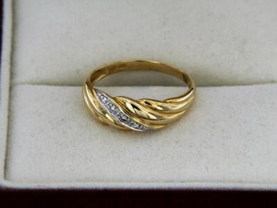 Bague Or jaune et Diamants 2
