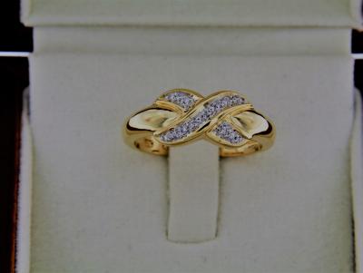 Bague OR jaune 18 Carats et Diamants 2