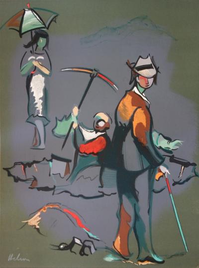Jean HELION : Orpailleurs - Lithographie originale Signée 2
