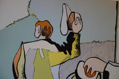 Jean HELION : Au magasin de chapeaux, Lithographie originale signée 2
