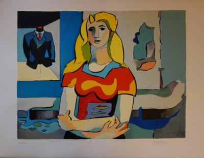 Jean HELION : Femme blonde, Lithographie originale signée 2