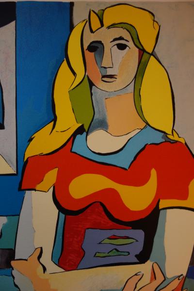 Jean HELION : Femme blonde, Lithographie originale signée 2