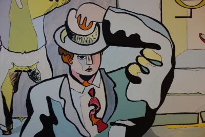 Jean HELION : Au magasin de chapeaux, Lithographie originale signée 2