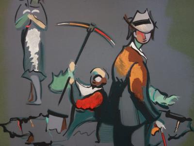 Jean HELION : Orpailleurs - Lithographie originale Signée 2