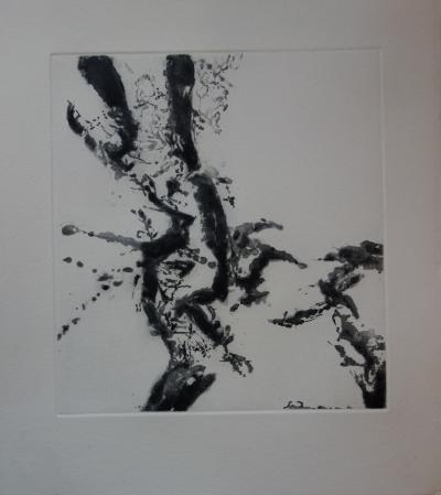Zao WOU-KI - Composition abstraite, 1996 - Gravure originale à l’aquatinte 2
