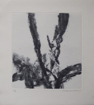 Zao WOU-KI : Composition abstraite, 1996 - Gravure originale signée 2