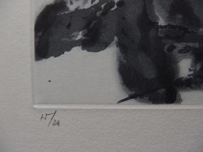 Zao WOU-KI : Composition abstraite, 1996 - Gravure originale signée 2