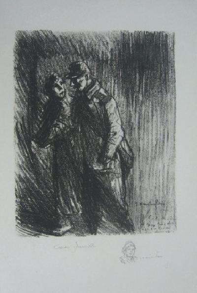 Théophile Alexandre STEINLEN - Coeur sensible, 1917 - Lithographie signée au crayon 2