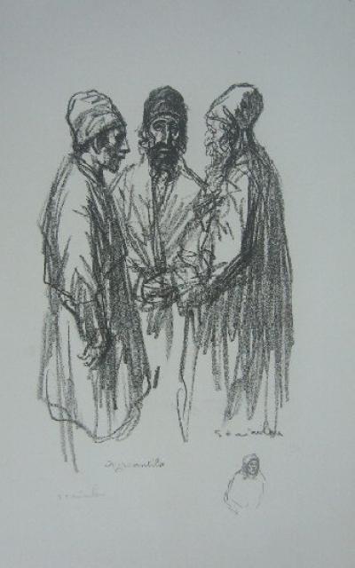 Théophile Alexandre STEINLEN - Les mercantiles, lithographie 2