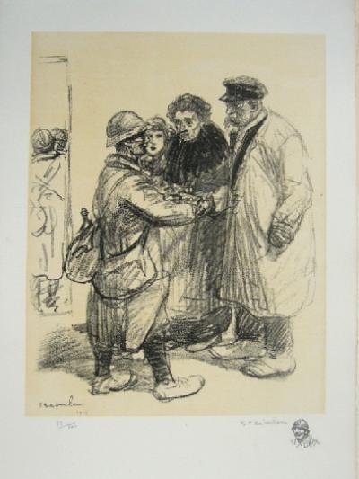 Théophile Alexandre STEINLEN - On ne s’en fout pas, lithographie 2