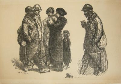 Théophile Alexandre STEINLEN - Sans famille..., lithographie 2