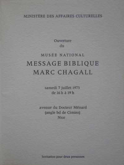 Marc CHAGALL - David, 1973,  lithographie originale 2