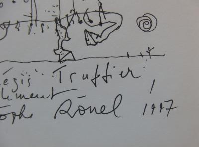 Christophe RONEL : Chevalier - Dessin original à l’encre Signé 2