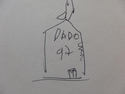 DADO (Miodrag Djuric dit) : Personnage - Dessin original à l’encre Signé 2