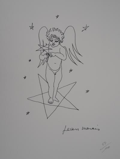 Jean MARAIS - L’ange à l’étoile - Lithographie signée 2