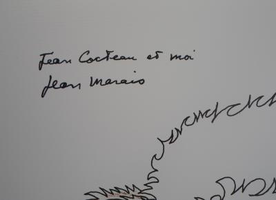 Jean MARAIS - Jean Cocteau et moi - Lithographie signée 2