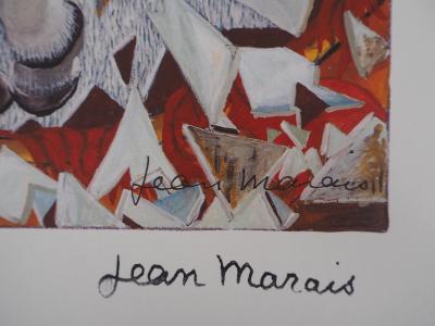 Jean MARAIS  : La chevalière - Quadrichromie signée 2