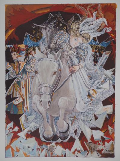 Jean MARAIS : La chevalière - Quadrichromie signée 2