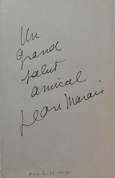 Jean MARAIS : Grand Autographe signé 2