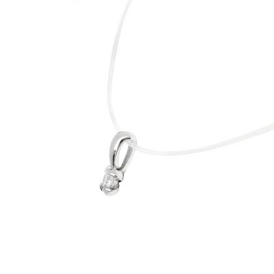 Pendentif Diamant  GAREL, 0,10ct (Collier Fil de Pêche et Collier Argent interchangeables) 2