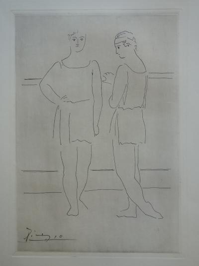 Pablo PICASSO (d’après) : Dialogue sur la danse - Gravure signée dans la planche, 1940 2