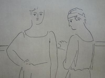 Pablo PICASSO (d’après) : Dialogue sur la danse - Gravure signée dans la planche, 1940 2