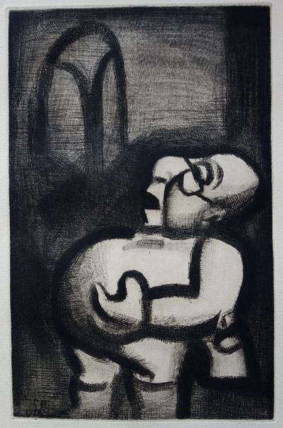 Georges ROUAULT: Un drôle de petit homme, 1928, gravure originale signée 2