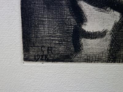 Georges ROUAULT: Un drôle de petit homme, 1928, gravure originale signée 2