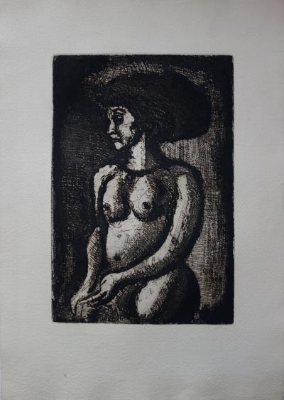 Georges ROUAULT - Belle jeune-femme Africaine - Gravure originale signée 2