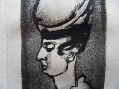 Georges Rouault : Femme au grand chapeau - Gravure originale signée 2