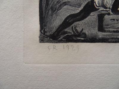 Georges Rouault : A pas de géant - Gravure originale signée 2