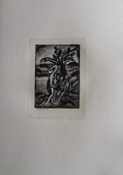 Georges Rouault : Cueilleur de fruits - Gravure originale signée 2