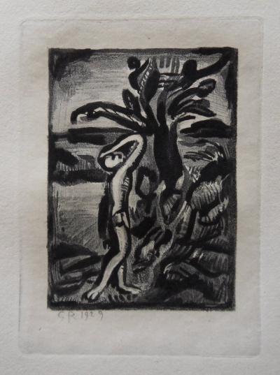 Georges Rouault : Cueilleur de fruits - Gravure originale signée 2