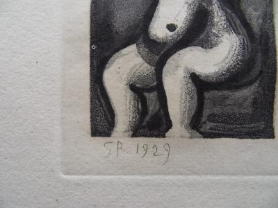 Georges Rouault : Nu se coiffant - Gravure originale signée 2