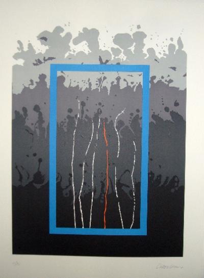 Cesar LOPEZ OSORNIO - La otra geometria 2 - Lithographie signée 1994 2