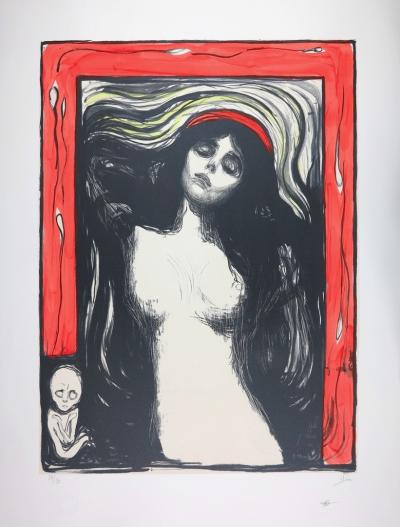 EDVARD MUNCH - LA MADONE / MADONNA 1895  - Lithographie 2