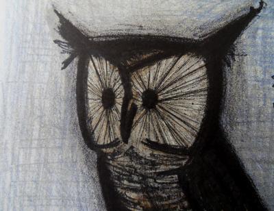 Bernard BUFFET - La Chouette 1967, Lithographie originale signée 2