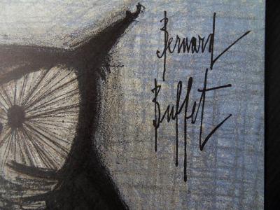 Bernard BUFFET - La Chouette 1967, Lithographie originale signée 2