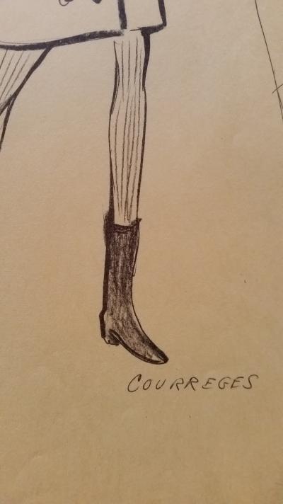 André Courrèges - Croquis Veste - Camels hair 2